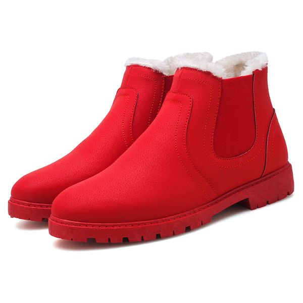 2020 man autumn winter warm fur plush snow botas vintage motorcycle boots male high sneakers men boot red ankle shoe, Black
2020 man autumn winter warm fur plush snow botas vintage motorcycle boots male high sneakers men boot red ankle shoe, Black