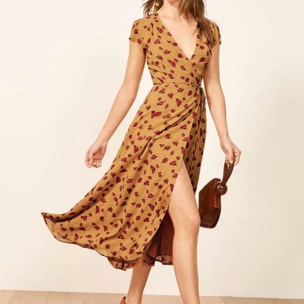 vestidos women summer dress floral print v neck short sleeve bandage split dress 2019 vestidos de fiesta de noche, Black;gray
vestidos women summer dress floral print v neck short sleeve bandage split dress 2019 vestidos de fiesta de noche, Black;gray