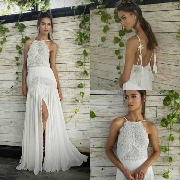 2020 кружева boho свадебное платье a line backless бретельках аппликация чехи свадебные платья поезд стреловидности фронт сплит-бич vestidos, White
2020 кружева boho свадебное платье a line backless бретельках аппликация чехи свадебные платья поезд стреловидности фронт сплит-бич vestidos, White