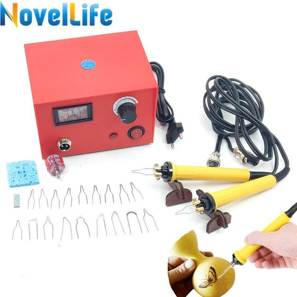 50w wood burner pyrography pen burning machine gourd crafts tool set with 20pcs welding wire tip 2 handle adjustable temperature
50w wood burner pyrography pen burning machine gourd crafts tool set with 20pcs welding wire tip 2 handle adjustable temperature
