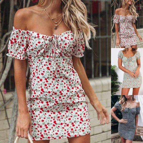 casual dresses women boho floral off shoulder bodycon short sleeve dress summer beach party mini slim sundress, Black;gray
casual dresses women boho floral off shoulder bodycon short sleeve dress summer beach party mini slim sundress, Black;gray