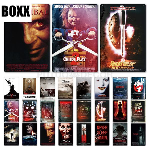 2020 horror movie metal poster plaque metal vintage thriller movie metal tin sign wall decor for bar pub club man cave wall decor
2020 horror movie metal poster plaque metal vintage thriller movie metal tin sign wall decor for bar pub club man cave wall decor