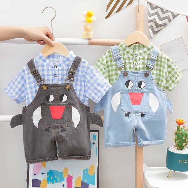 summer baby boy girls leisure clothing set infant clothes fashion kid plaid t-shirt overalls 2pcs/set children cotton tracksui, White
summer baby boy girls leisure clothing set infant clothes fashion kid plaid t-shirt overalls 2pcs/set children cotton tracksui, White