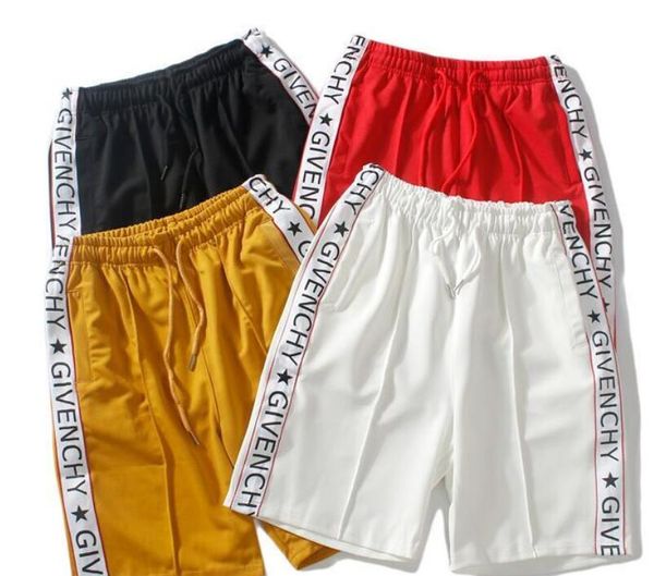 2019 new | summer new side english printed belt fashion men's shorts, Black 
2019 new | summer new side english printed belt fashion men's shorts, Black