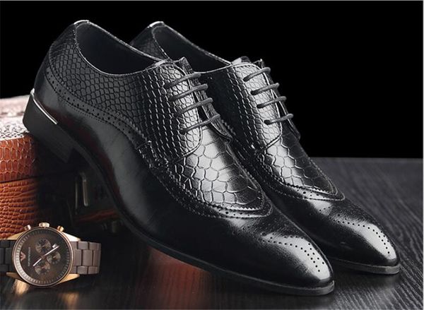 men business oxfords dress shoes pointed toe carved italian men formal shoes drop shipping leather derby shoes oxfords, Black
men business oxfords dress shoes pointed toe carved italian men formal shoes drop shipping leather derby shoes oxfords, Black