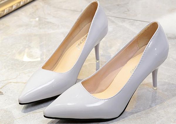 2019 women's shoes in spring and autumn with new style high heel fine heel pointed end @2085, Black
2019 women's shoes in spring and autumn with new style high heel fine heel pointed end @2085, Black