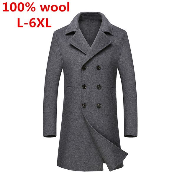 2017 100% wool new woolen jacket and coat men casual windbreaker fashion solid long double-breasted gray coats plus size l-6xl, Black
2017 100% wool new woolen jacket and coat men casual windbreaker fashion solid long double-breasted gray coats plus size l-6xl, Black