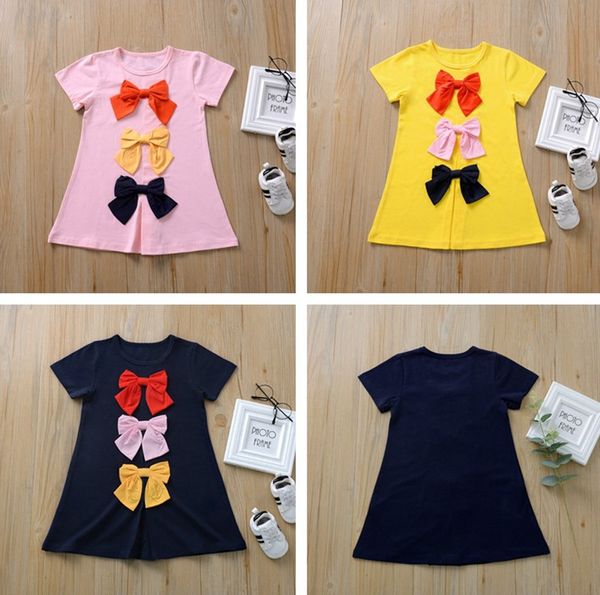 kids designer clothes girls dress summer short sleeve long t-shirt children t shirts skirt bowknot cute girl princess dress cz409, Red;yellow
kids designer clothes girls dress summer short sleeve long t-shirt children t shirts skirt bowknot cute girl princess dress cz409, Red;yellow