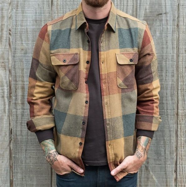 mulit colors mens designer shirt jackets fashion plaid print pockets panelled mens cardigan shirt jackets casual males clothing, Black;brown
mulit colors mens designer shirt jackets fashion plaid print pockets panelled mens cardigan shirt jackets casual males clothing, Black;brown