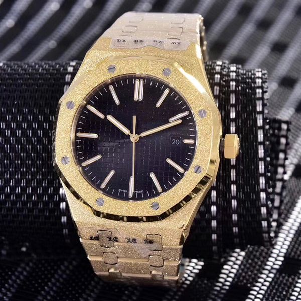 15 colors Diamond automatic Royal Frosted Black Dial Oak mens 18k White Gold Watch Silver-tone hands Fixed bezel 42mm size glide mens watch
15 colors Diamond automatic Royal Frosted Black Dial Oak mens 18k White Gold Watch Silver-tone hands Fixed bezel 42mm size glide mens watch