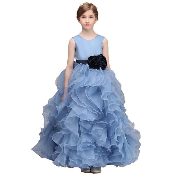 children girls evening party dress 2019 summer elegant princess kids dresses for girls costume flower girls dress plus size, White;blue
children girls evening party dress 2019 summer elegant princess kids dresses for girls costume flower girls dress plus size, White;blue