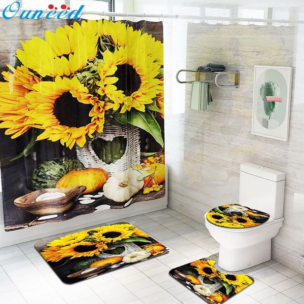 ouneed shower curtains set @@ 4pcs non slip sunflower pattern toilet polyester cover mat set waterproof bathroom shower curtains y200108
ouneed shower curtains set @@ 4pcs non slip sunflower pattern toilet polyester cover mat set waterproof bathroom shower curtains y200108