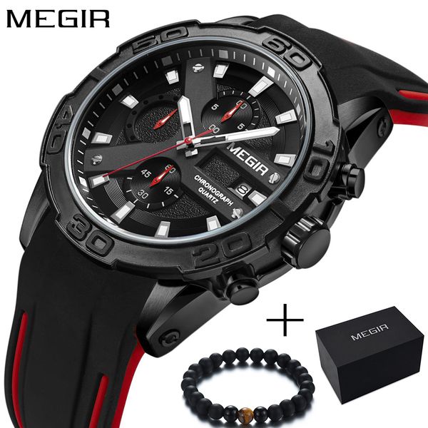 megir watch men men's fashion silicone sport watches boys chronograph quartz wrist watch relogio masculino, Slivery;brown
megir watch men men's fashion silicone sport watches boys chronograph quartz wrist watch relogio masculino, Slivery;brown