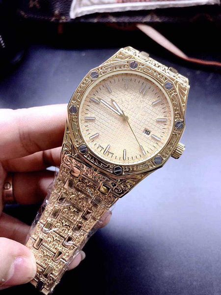 47 mens watches fashion 42mm classic watch stainless steel quartz movement mens party wristwatch business watch gift clock, Slivery;brown
47 mens watches fashion 42mm classic watch stainless steel quartz movement mens party wristwatch business watch gift clock, Slivery;brown