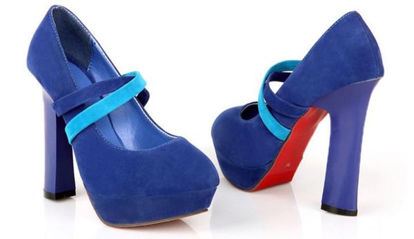 2018 suede women's shoes in spring and autumn with new style high heel coarse heel waterproof table, Black
2018 suede women's shoes in spring and autumn with new style high heel coarse heel waterproof table, Black