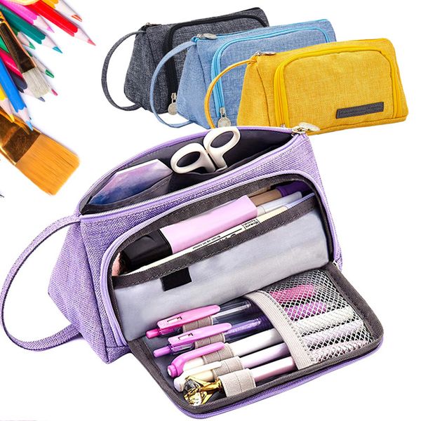 large capacity pen cosmetics storage bag canvas pouch pencil stationery case holder organizer 2019 fashion women cosmetic bags
large capacity pen cosmetics storage bag canvas pouch pencil stationery case holder organizer 2019 fashion women cosmetic bags
