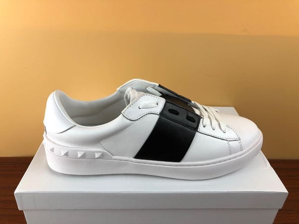 fashion mens women designer shoes white lace up genuine leather open luxury casual shoes flat sport designer sneaker with box for sale d09, Black
fashion mens women designer shoes white lace up genuine leather open luxury casual shoes flat sport designer sneaker with box for sale d09, Black
