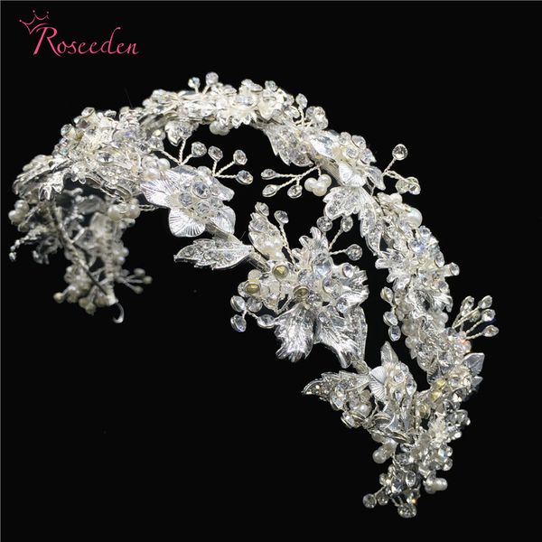 romantic silver rhinestone crystal bride hairband flower leaf headband tiaras wedding hair jewelry accessories re3266, Golden;white
romantic silver rhinestone crystal bride hairband flower leaf headband tiaras wedding hair jewelry accessories re3266, Golden;white