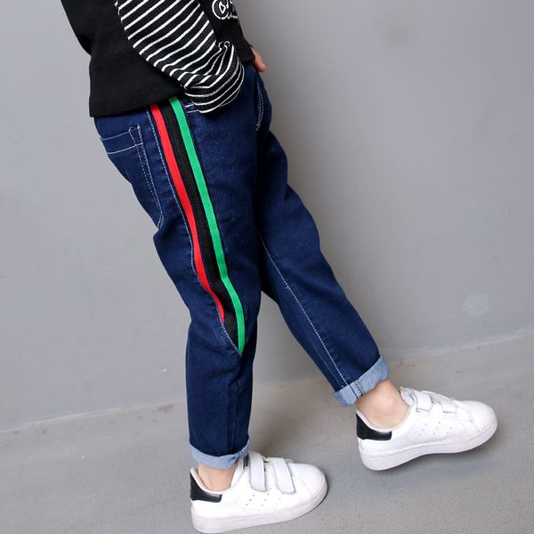 fashion spring autumn style children's clothing boys casual striped jeans for kids boy child jeans, Blue
fashion spring autumn style children's clothing boys casual striped jeans for kids boy child jeans, Blue