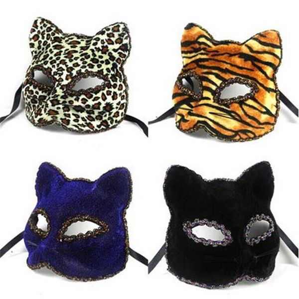 4 color black,blue,tiger, leopard panther venetian masquerade mask cat halloween eyemask feline fancy dress mask
4 color black,blue,tiger, leopard panther venetian masquerade mask cat halloween eyemask feline fancy dress mask