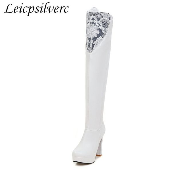 winter fashion popular high boots lace night club young woman root high heels women's shoes warm women's boots big size, Black
winter fashion popular high boots lace night club young woman root high heels women's shoes warm women's boots big size, Black