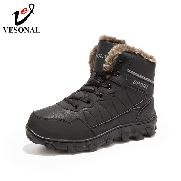 vesonal fashion genuine leather safety footwear male for men shoes 2018 winter warm fur snow boots sneakers brand quality, Black
vesonal fashion genuine leather safety footwear male for men shoes 2018 winter warm fur snow boots sneakers brand quality, Black