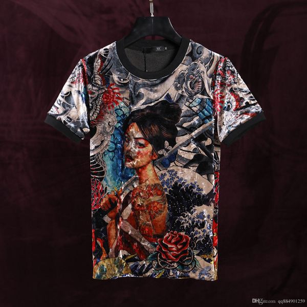 2019 new mens summer fashion mens shorts sleeve t shirt gold velvet beauty print shirts designer clothes golf t shirt size m-3xl, White;black
2019 new mens summer fashion mens shorts sleeve t shirt gold velvet beauty print shirts designer clothes golf t shirt size m-3xl, White;black