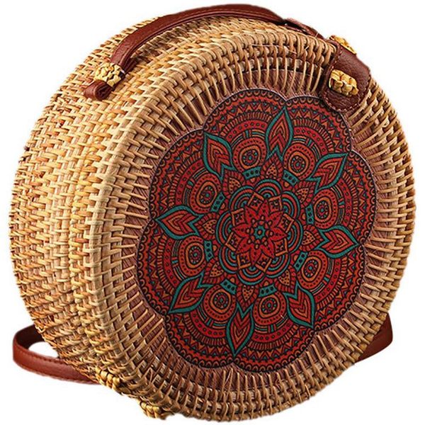 women handwoven round rattan bag shoulder leather straps natural chic hand, 11-style
women handwoven round rattan bag shoulder leather straps natural chic hand, 11-style
