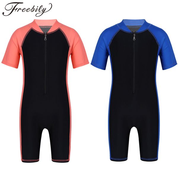 children short sleeve swimwear one piece upf uv50+ swimsuit kids boys girls summer swimming suit rash guard swim beach wear 3-10
children short sleeve swimwear one piece upf uv50+ swimsuit kids boys girls summer swimming suit rash guard swim beach wear 3-10