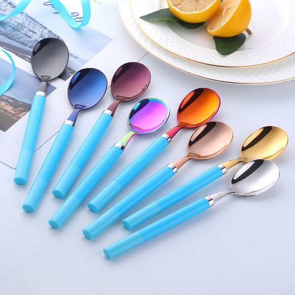 creative korean style pp handle 304 stainless steel dessert spoon for ice cream coffee dinner scoop tableware kitchen tools
creative korean style pp handle 304 stainless steel dessert spoon for ice cream coffee dinner scoop tableware kitchen tools
