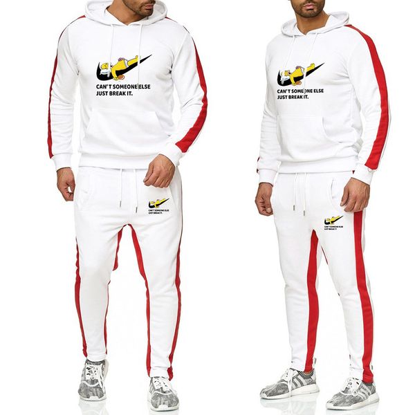 2019 new two two-piece men's athletic suit new brand autumn/winter hooded sweatshirt + suspenders men's thickened hoodie, Gray
2019 new two two-piece men's athletic suit new brand autumn/winter hooded sweatshirt + suspenders men's thickened hoodie, Gray