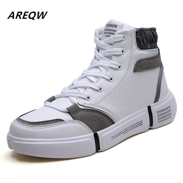 2020 spring and autumn solid color high to help fashion men's leather casual shoes new flat bottom wild trend men's shoes, Black
2020 spring and autumn solid color high to help fashion men's leather casual shoes new flat bottom wild trend men's shoes, Black