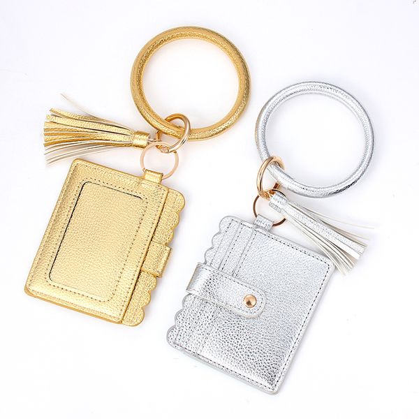 fashion multiful tassel keychain pu leather card bag o key chain circle leopard snake wallet wristlet keyring for women girls, Slivery;golden
fashion multiful tassel keychain pu leather card bag o key chain circle leopard snake wallet wristlet keyring for women girls, Slivery;golden