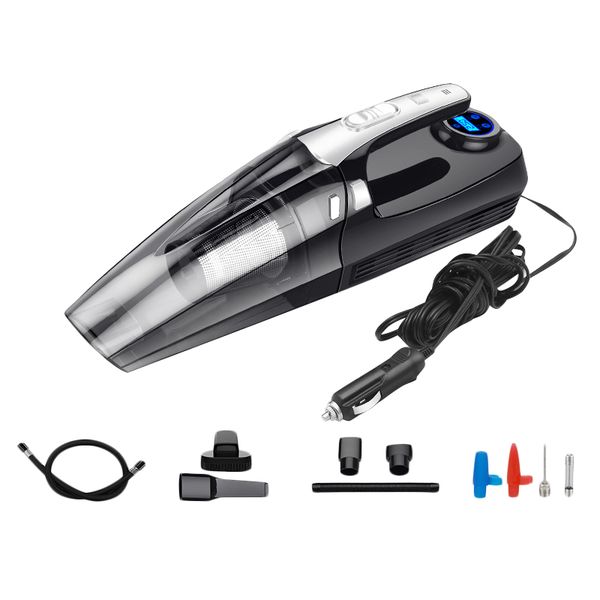 4-in-1 car handheld vacuum cleaner with digital tire inflator pump pressure gauge led light vacuum cleaner for home car
4-in-1 car handheld vacuum cleaner with digital tire inflator pump pressure gauge led light vacuum cleaner for home car