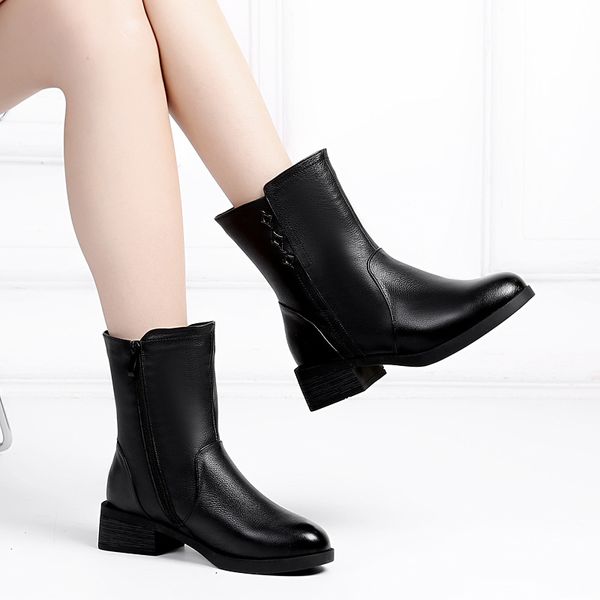 gktinoo women boots female genuine leather shoes fashion comfortable women ankle boots winter warm wool fur snow, Black
gktinoo women boots female genuine leather shoes fashion comfortable women ankle boots winter warm wool fur snow, Black