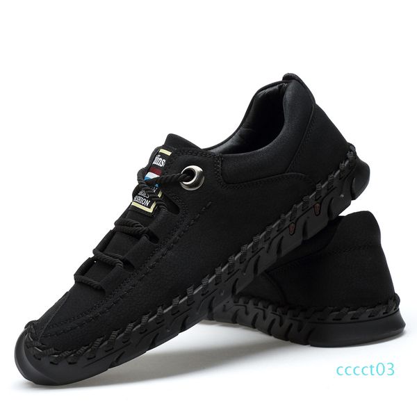 big size 2019 spring genuine leather men shoes lace-up man outdoor casual shoes thick bottom stitch non-slip male ct03, Black
big size 2019 spring genuine leather men shoes lace-up man outdoor casual shoes thick bottom stitch non-slip male ct03, Black
