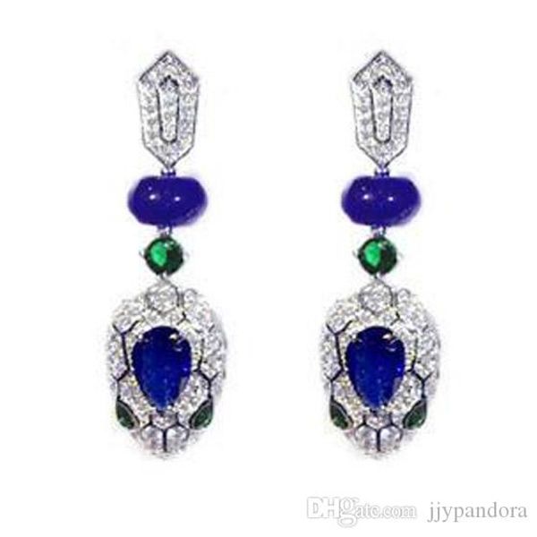2019 brand designer brand lady elegant sapphire scale pear shape bright shiny pure matching silver stud earring jewelry ing
2019 brand designer brand lady elegant sapphire scale pear shape bright shiny pure matching silver stud earring jewelry ing