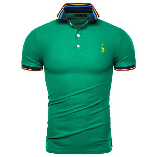 2020 new summer 65 cotton polo shirt men's solid deer embroidery short sleeve polo men's fashion polo giraffe men's shirt, White;black
2020 new summer 65 cotton polo shirt men's solid deer embroidery short sleeve polo men's fashion polo giraffe men's shirt, White;black