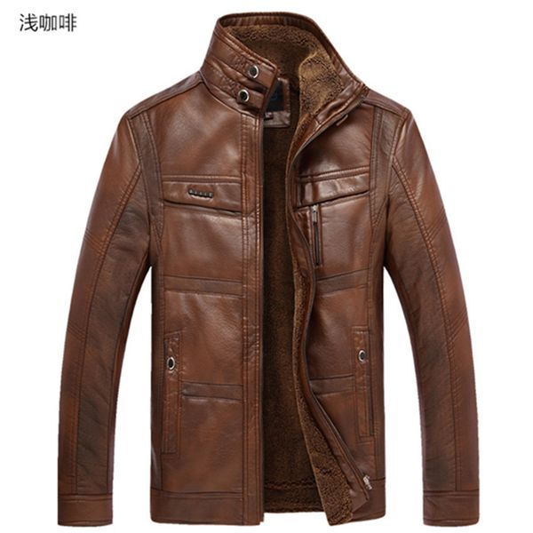 new fashion autumn male leather jacket black brown mens stand collar coats leather biker jacketssize 3xl
new fashion autumn male leather jacket black brown mens stand collar coats leather biker jacketssize 3xl