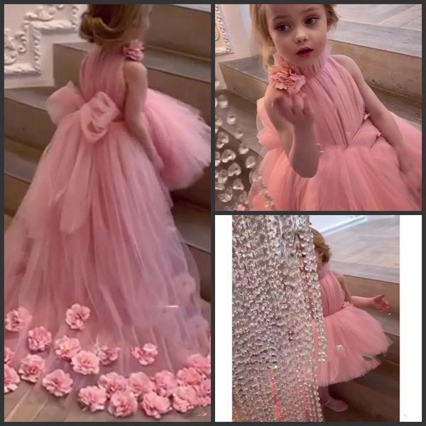 2020 lovely tulle pink flower girl dresses for weddings high neck sleeves sweep train 3d floral applique communion dress girls pageant gowns, White;blue
2020 lovely tulle pink flower girl dresses for weddings high neck sleeves sweep train 3d floral applique communion dress girls pageant gowns, White;blue