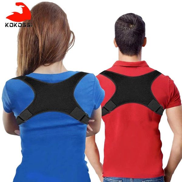 kokossi posture corrector adjustable back fracture support men/women back clavicle spine shoulder correction brace belt strap, Black;blue
kokossi posture corrector adjustable back fracture support men/women back clavicle spine shoulder correction brace belt strap, Black;blue