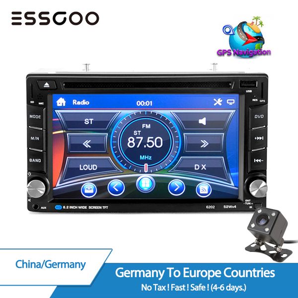 essgoo 6.2" 2 din car dvd gps radio stereo mp5 player bluetooth usb rear view camera navigator audio multimedia player map
essgoo 6.2" 2 din car dvd gps radio stereo mp5 player bluetooth usb rear view camera navigator audio multimedia player map