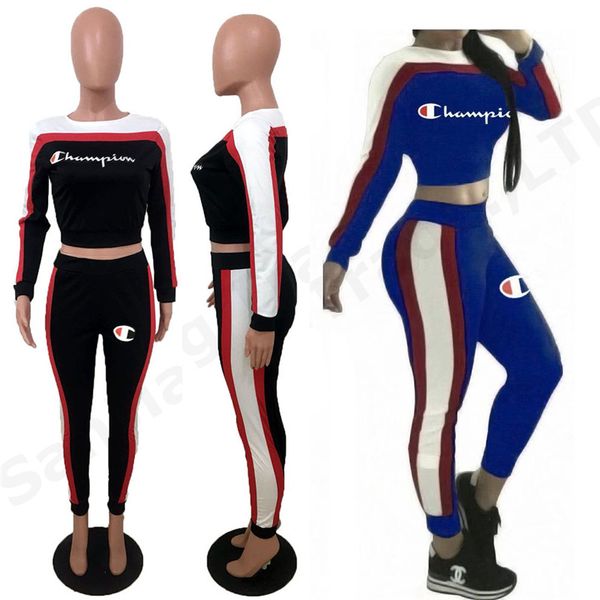women champions letters tracksuit two piece clothes set stripe patchwork hoodie + pants outfits spring casual jogging sweat suits c3204, White
women champions letters tracksuit two piece clothes set stripe patchwork hoodie + pants outfits spring casual jogging sweat suits c3204, White