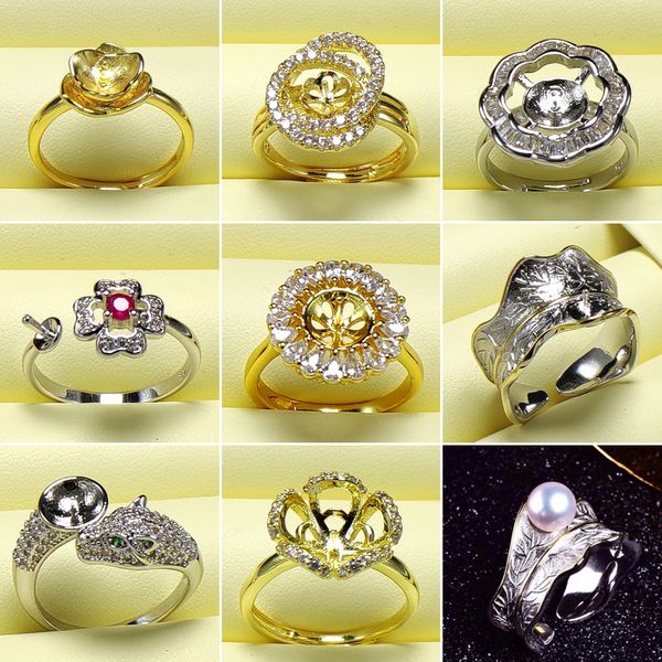 Fashion Ring Settings DIY Pearl Rings Setting Gold&Silver Ring for Women Fashion Jewelry Ring For Adjustable Size diy Gift
Fashion Ring Settings DIY Pearl Rings Setting Gold&Silver Ring for Women Fashion Jewelry Ring For Adjustable Size diy Gift