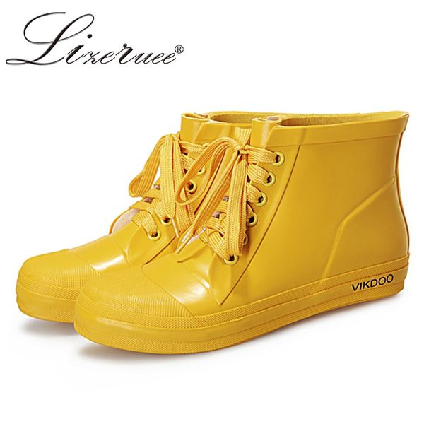 lizeruee oversized 43 women cute yellow rain boots rubber rain shoes girls ankle lovers boots women waterproof shoes ws493, Black
lizeruee oversized 43 women cute yellow rain boots rubber rain shoes girls ankle lovers boots women waterproof shoes ws493, Black