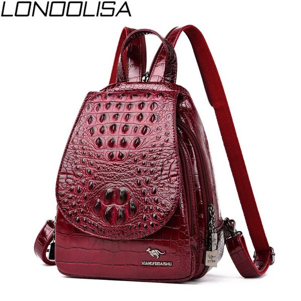 3 in 1 ladies crocodile pattern backpack luxury soft leather women bags travel small backpack mochilas mujer 2020
3 in 1 ladies crocodile pattern backpack luxury soft leather women bags travel small backpack mochilas mujer 2020