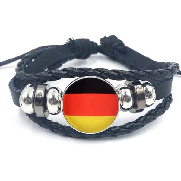 multi layer weave time gem bracelet men leather bracelet national flag woven bracelets football fan souvenir, Black
multi layer weave time gem bracelet men leather bracelet national flag woven bracelets football fan souvenir, Black