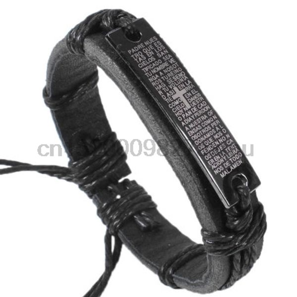 1000pcs new fashion vintage punk bible cross leather bracelets men bangle women jewelry gifts for 2 colors accessories, Golden;silver
1000pcs new fashion vintage punk bible cross leather bracelets men bangle women jewelry gifts for 2 colors accessories, Golden;silver