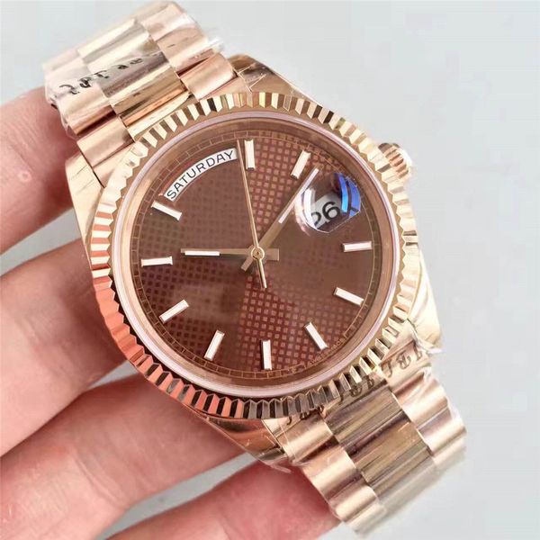 rose gold watches luxury waterproof watch 40mm automatic mechanical movement sapphire glass designer brand wholesale, Slivery;brown
rose gold watches luxury waterproof watch 40mm automatic mechanical movement sapphire glass designer brand wholesale, Slivery;brown
