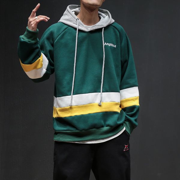 yasuguoji new 2019 mens long sleeve autumn winter casual sweatshirt hip pop streetwear striped patchwork hooded hoodies men, Black
yasuguoji new 2019 mens long sleeve autumn winter casual sweatshirt hip pop streetwear striped patchwork hooded hoodies men, Black